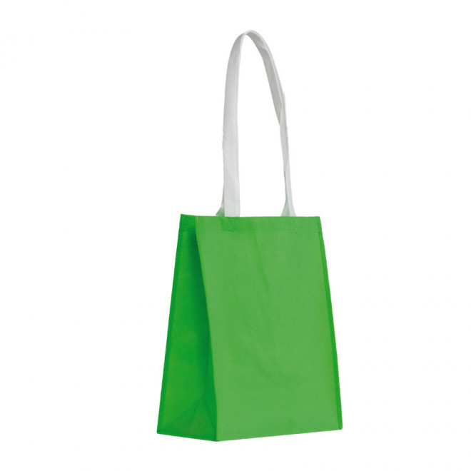 SAC SHOPPING BICOLORE ANSES LONGUES 'JUANA' - vert