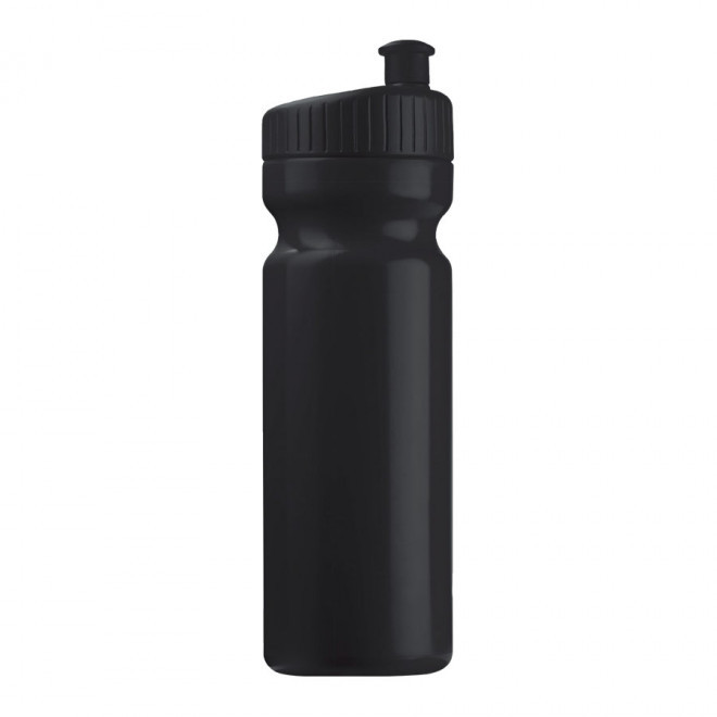 GOURDE DE SPORT PERSONNALISÉE 750ML OPAQUE COLORE 'TRAIL' - noir