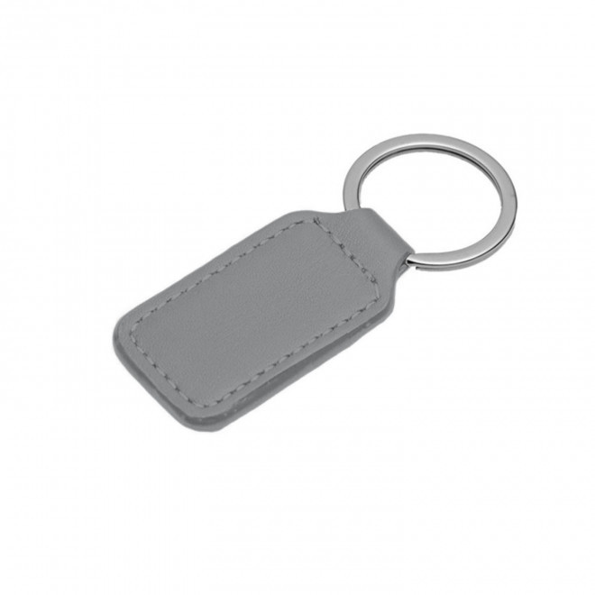 PORTE-CLES PUBLICITAIRE RECTANGLE 'CAMARA' - gris