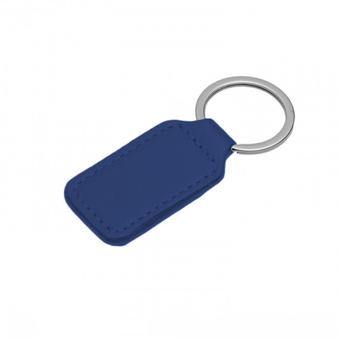 PORTE-CLES PUBLICITAIRE RECTANGLE 'CAMARA' - bleu royal