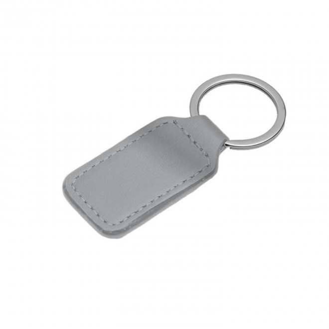 PORTE-CLES PUBLICITAIRE RECTANGLE 'CAMARA' - chrome