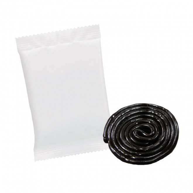 LOT 100 SACHETS PERSONNALISABLE ROULEAU ROTELLA HARIBO®  - réglisse