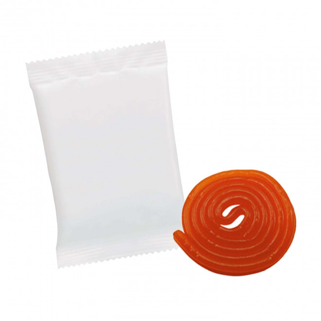 LOT 100 SACHETS PERSONNALISABLE ROULEAU ROTELLA HARIBO®  - abricot