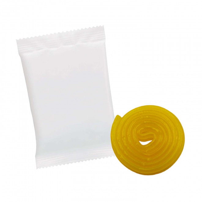 LOT 100 SACHETS PERSONNALISABLE ROULEAU ROTELLA HARIBO®  - banane