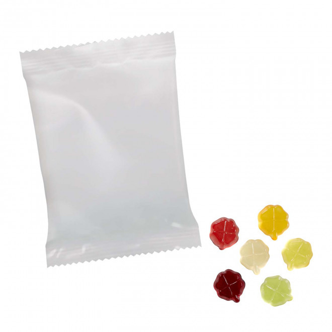 BONBONS GOMME DE FRUITS PERSONNALISABLE 'PIMPY OPAQUE'  - trèfles