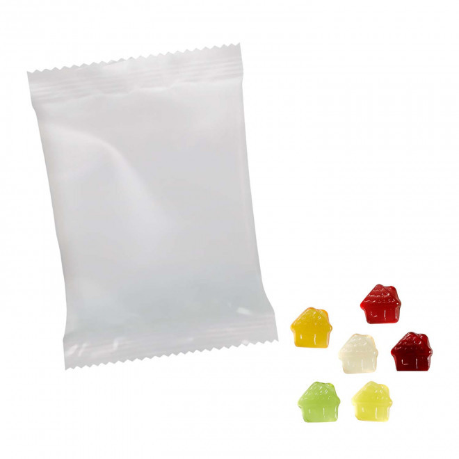 BONBONS GOMME DE FRUITS PERSONNALISABLE 'PIMPY OPAQUE'  - maison