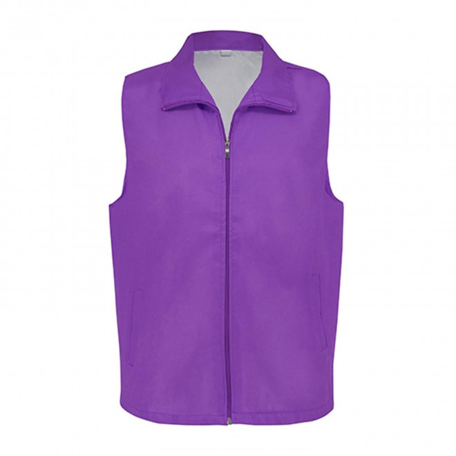 GILET TRAVAIL MIXTE PERSONNALISE 'GILTA' - violet