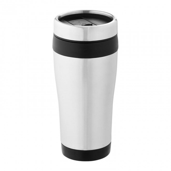 RAPIDE 4J - MUG ISOTHERME PERSONNALISABLE 'PYRENEES RECYCLE' - noir
