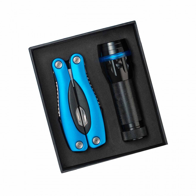 SET DE POCHE MULTIFONCTION PERSONNALISABLE 'RISORZA' - bleu