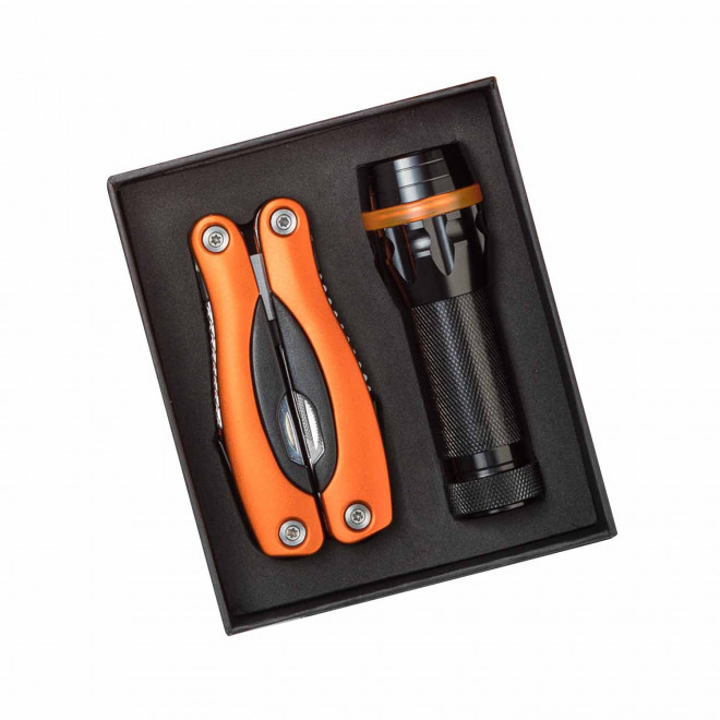 SET DE POCHE MULTIFONCTION PERSONNALISABLE 'RISORZA' - orange