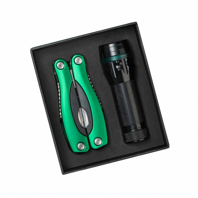 SET DE POCHE MULTIFONCTION PERSONNALISABLE 'RISORZA' - vert