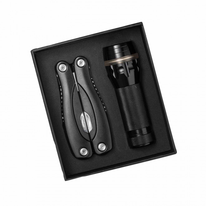 SET DE POCHE MULTIFONCTION PERSONNALISABLE 'RISORZA' - noir