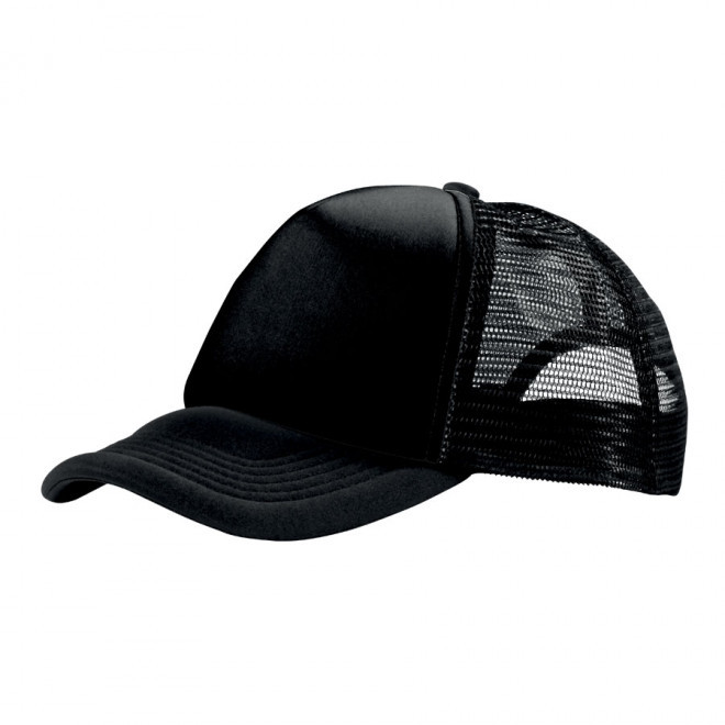 CASQUETTE PERSONNALISABLE TRUCKER 'BULL' - noir/noir