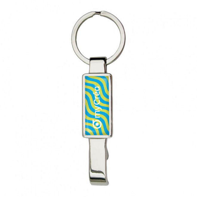 PORTE-CLÉS PERSONNALISÉ 'BIRETI OPEN-IT' - rectangle