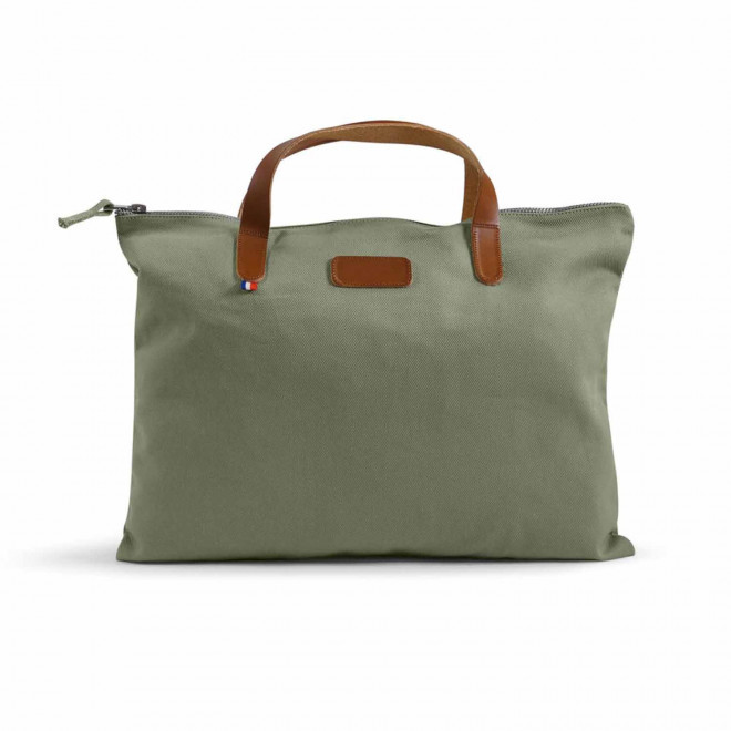 SACOCHE PERSONNALISABLE MIF EN COTON BIO 'CANCAN' - vert