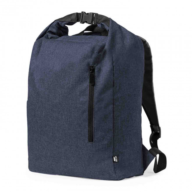 SAC A DOS PERSONNALISABLE ROLL TOP 'PAKAL' - bleu marine