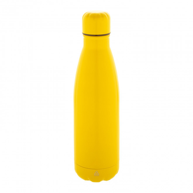 BOUTEILLE ACIER 790 ML PERSONNALISABLE 'BROUDO RECYCLE' - jaune
