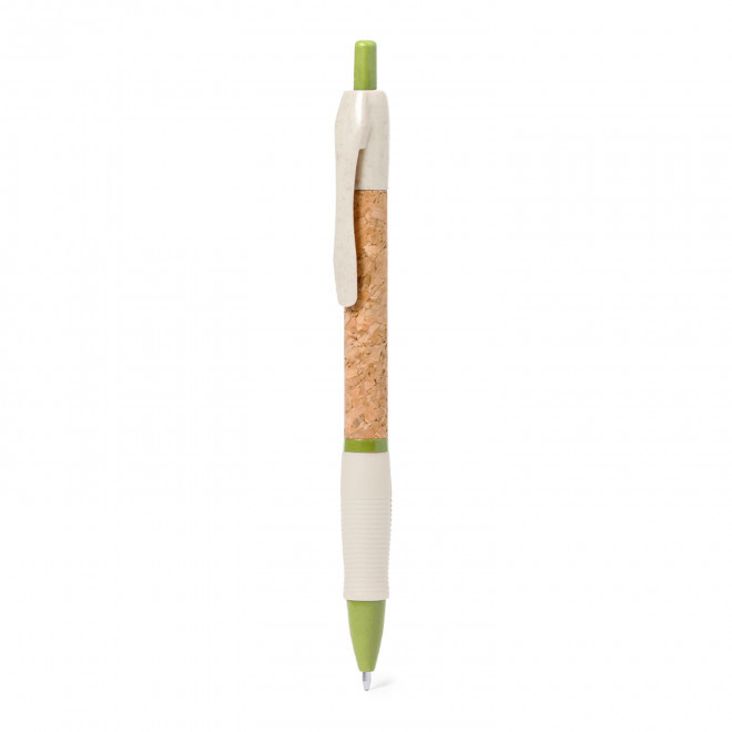 STYLO EN LIÈGE PERSONNALISABLE 'NOSTRO GRIP' - vert