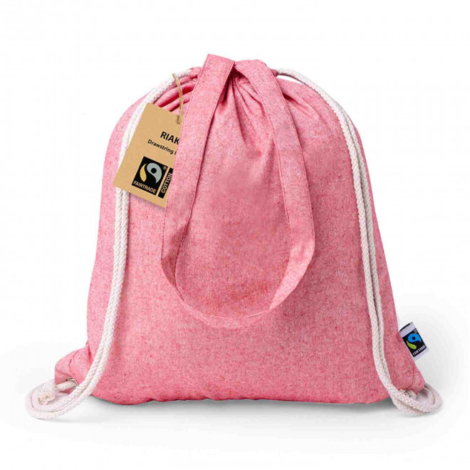 SAC A DOS PERSONNALISABLE  'IPORA FAIRTRADE' - rouge