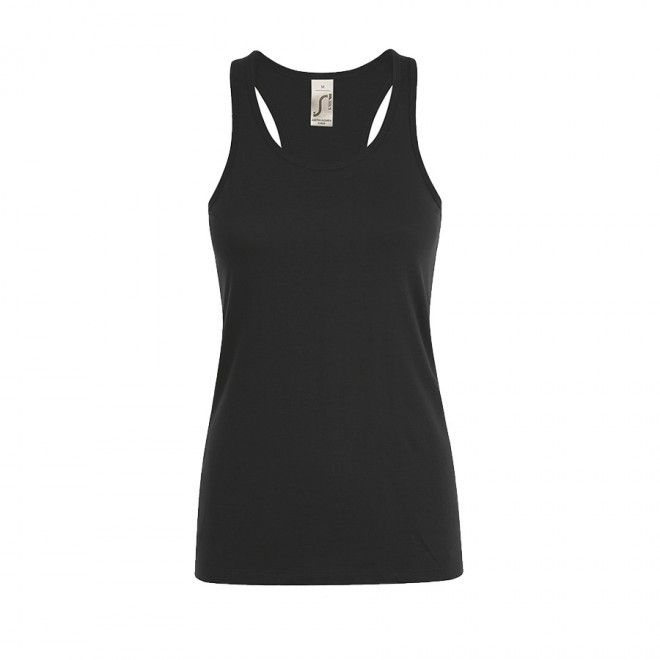 DÉBARDEUR PUBLICITAIRE FEMME 'JUSTIN' 150 GR/M² - noir