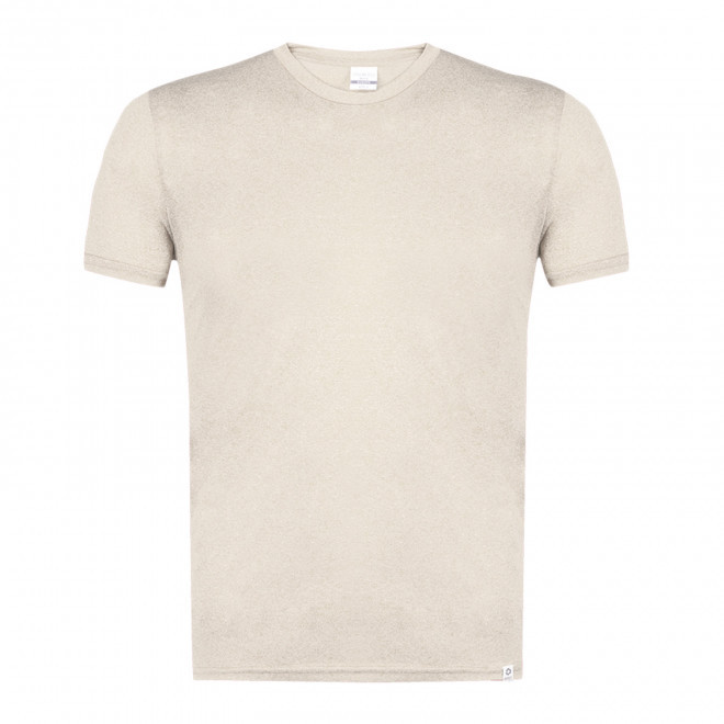 TEE-SHIRT SPORT PERSONNALISABLE 'TAGODA RPET CHINE' - naturel