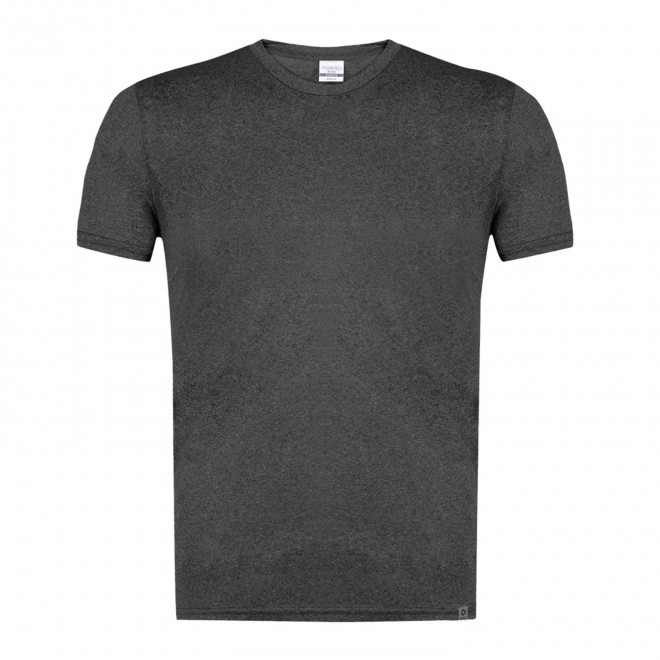 TEE-SHIRT SPORT PERSONNALISABLE 'TAGODA RPET CHINE' - noir