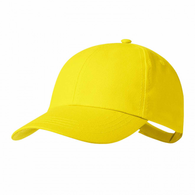 CASQUETTE PERSONNALISABLE 6 PANS 'ANTO' - jaune
