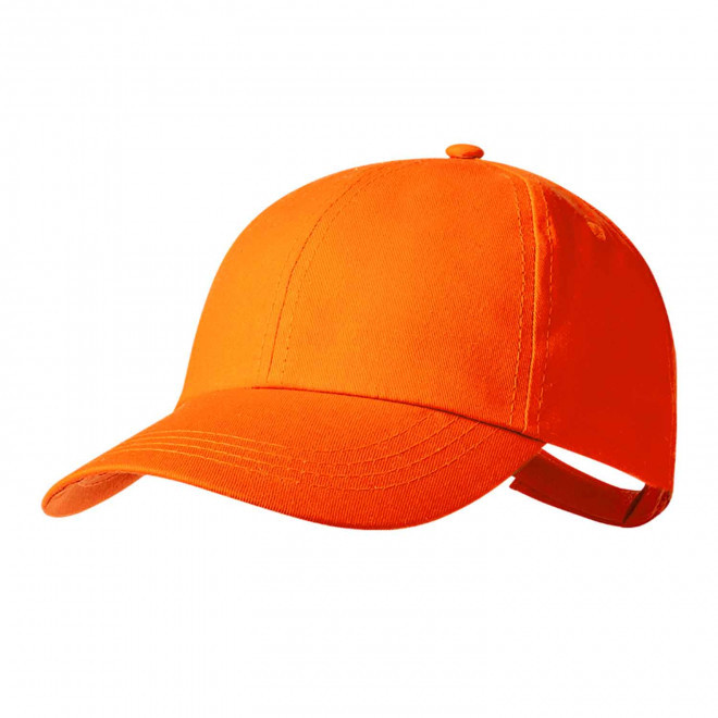CASQUETTE PERSONNALISABLE 6 PANS 'ANTO' - orange