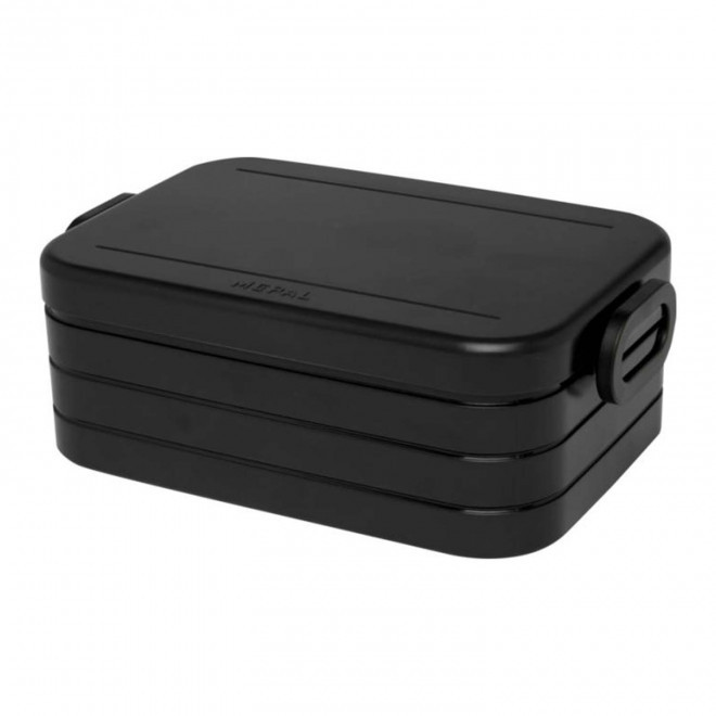 LUNCH BOX PERSONNALISABLE PLASTIQUE 900ML 'OPONY' - noir charbon