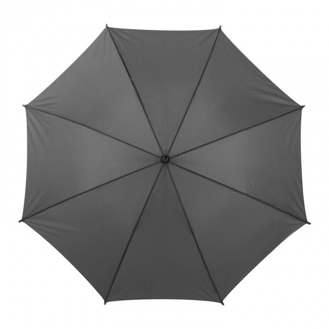 RAPIDE 4J - PARAPLUIE PUBLICITAIRE AUTOMATIQUE CANNE BOIS 'DUNDEE' - gris