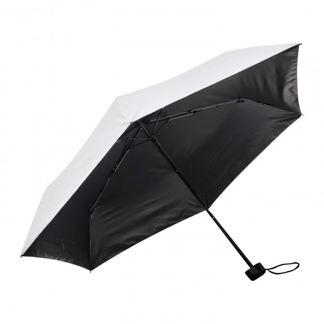 PARAPLUIE ANTI-UV PERSONNALISABLE 'OMBRELLO' - blanc/noir