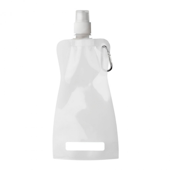 GOURDE PERSONNALISÉE AVEC MOUSQUETON 'FITTY' - blanc