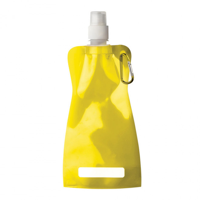 GOURDE PERSONNALISÉE AVEC MOUSQUETON 'FITTY' - jaune