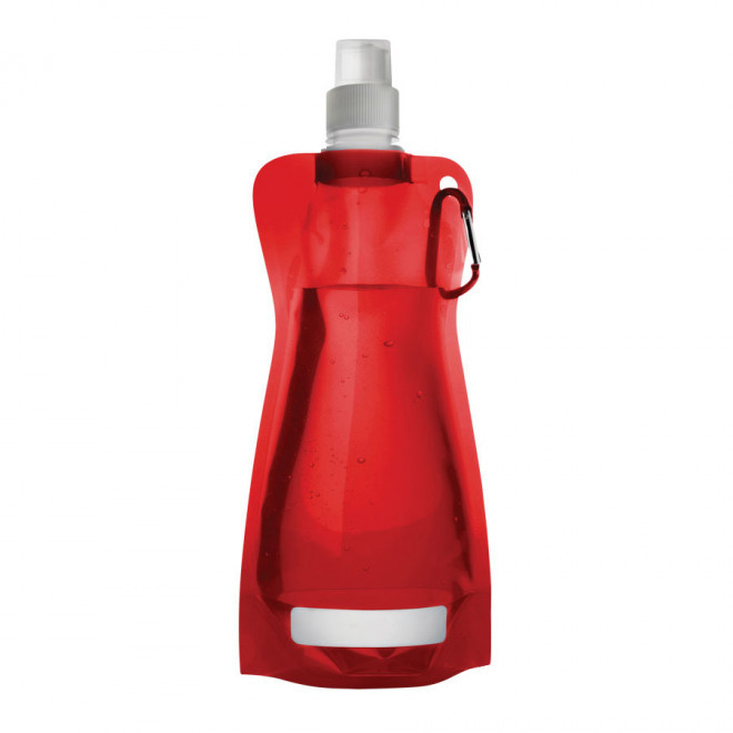 GOURDE PERSONNALISÉE AVEC MOUSQUETON 'FITTY' - rouge