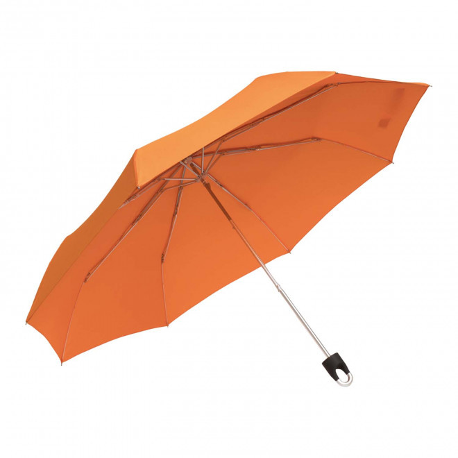PARAPLUIE PLIABLE PERSONNALISABLE MOUSQUETON 'TWISTA' - orange