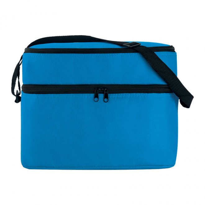 SAC BANDOULIERE ISOTHERME PUBLICITAIRE 'COLDY' - bleu clair