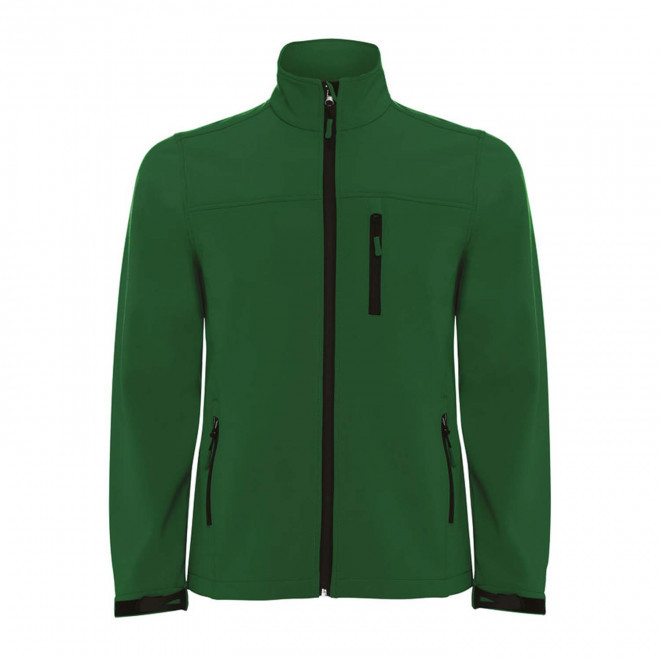 RAPIDE 4J - VESTE SOFTSHELL PERSONNALISABLE HOMME 'ANTARDIDA' - vert bouteille
