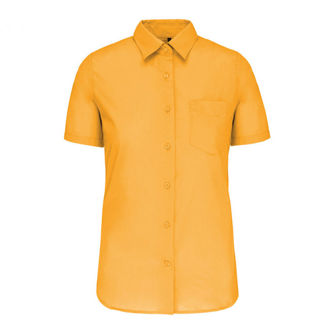 CHEMISE MANCHES COURTES FEMMES PERSONNALISABLE 'KARIBAN' - yellow