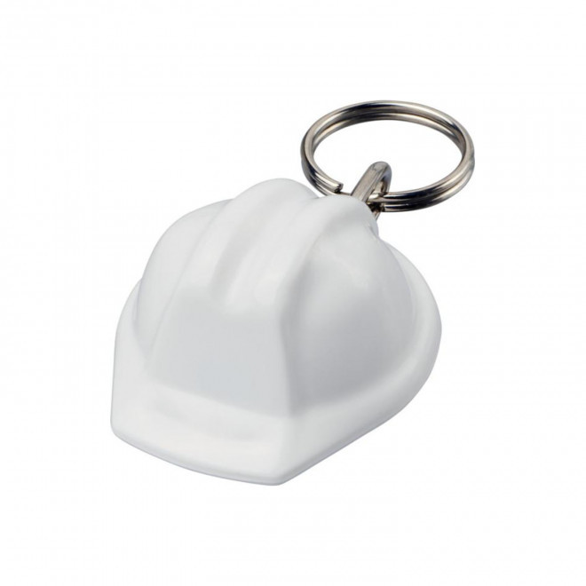 PORTE-CLES CASQUE PERSONNALISABLE 'KASKI RECYCLE' - blanc