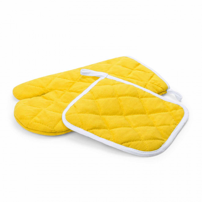SET DE 2 MANIQUES PERSONNALISABLE 'GRYTA' - jaune
