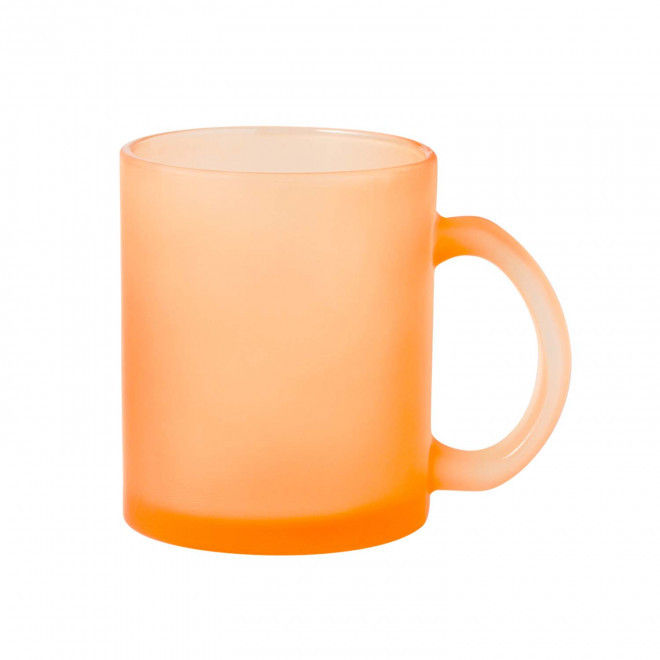 MUG VERRE PERSONNALISABLE SUBLIMATION 'RIMI' - orange