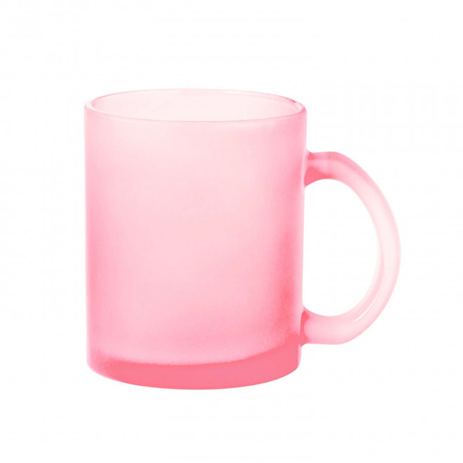 MUG VERRE PERSONNALISABLE SUBLIMATION 'RIMI' - rose