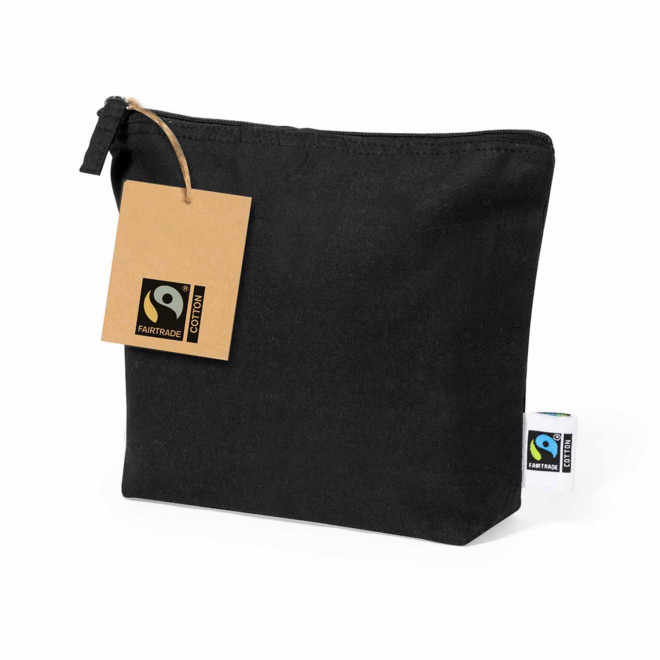 TROUSSE TOILETTE PERSONNALISABLE FAIRTRADE NOIR 'KIRU S' - noir