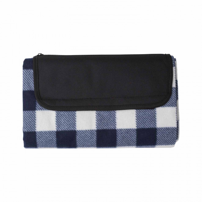 COUVERTURE PERSONNALISABLE PIQUE NIQUE RPET 'LEVIA' - bleu