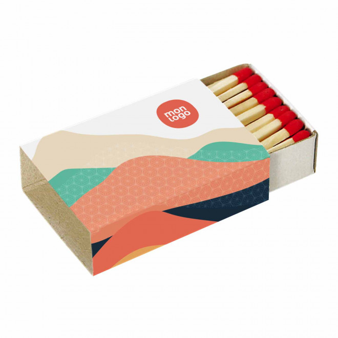 BOITE D ALLUMETTES PERSONNALISBALE 'ETNA 38' - tête rouge