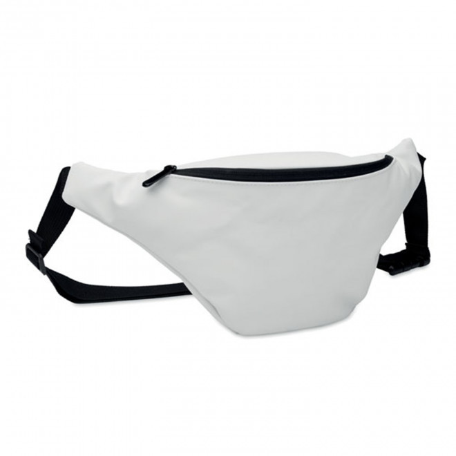 SAC BANANE EN PU PERSONNALISABLE 'SPLIT' - blanc