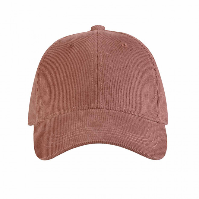 CASQUETTE CORDUROY PERSONNALISABLE 'CORD CLUB' - marron