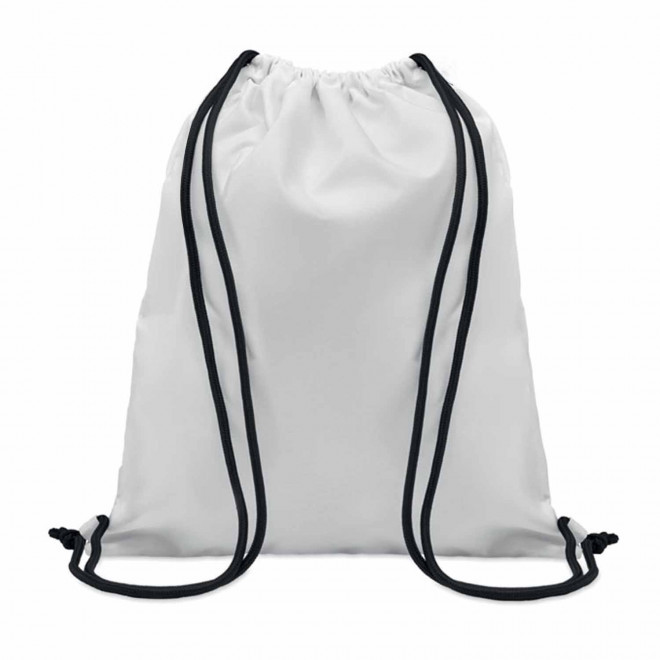 SAC A DOS CORDELETTE PERSONNALISABLE SUR MESURE 'ONA' - blanc