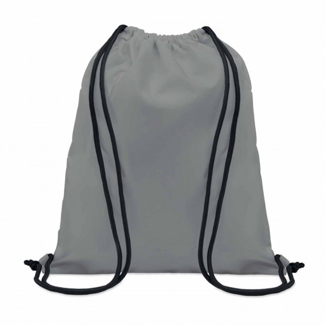 SAC A DOS CORDELETTE PERSONNALISABLE SUR MESURE 'ONA' - gris