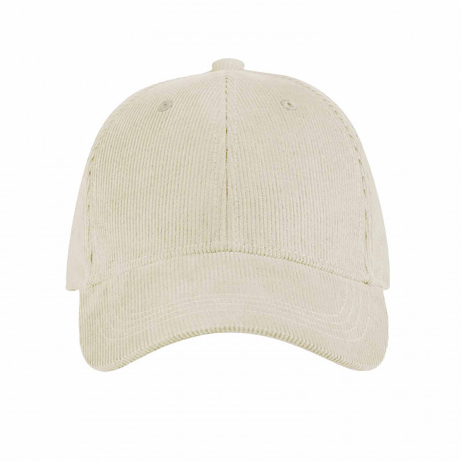 CASQUETTE CORDUROY PERSONNALISABLE 'CORD CLUB' - beige